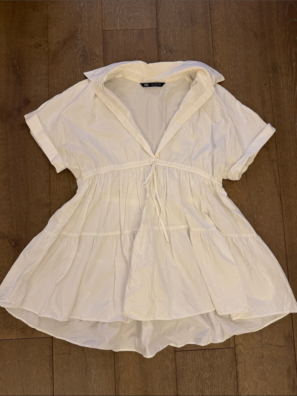 Zara Poplin Mini Dress